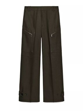 Zara Limited Edition ZW Zipper Cargo Pants